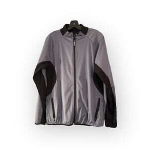 IllumiNITE Running Jacket Men's M Gray Black Reflective Activewear Running